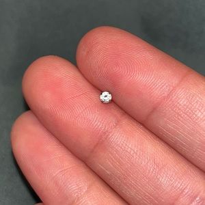 Titanium CZ Tragus Ear Piercing Bar